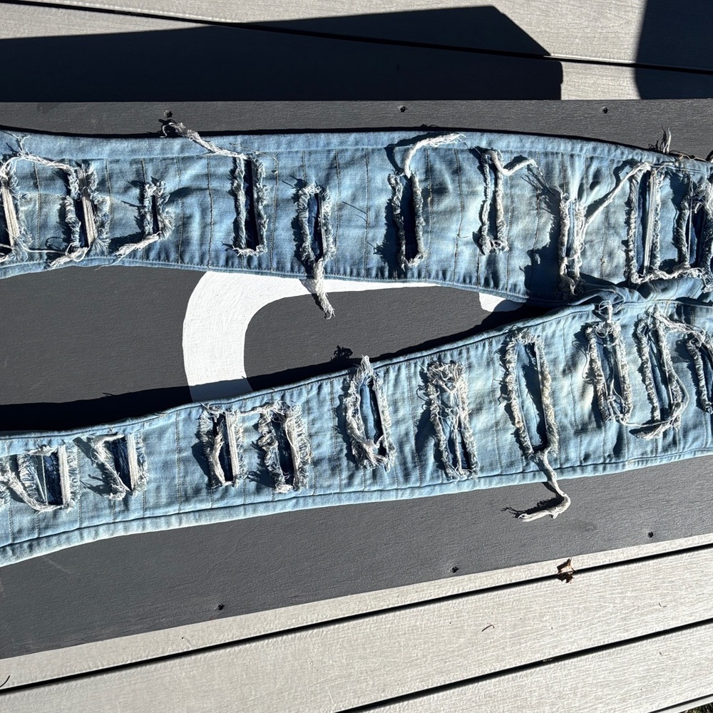 Arket Blue Jeans with Red Stitching